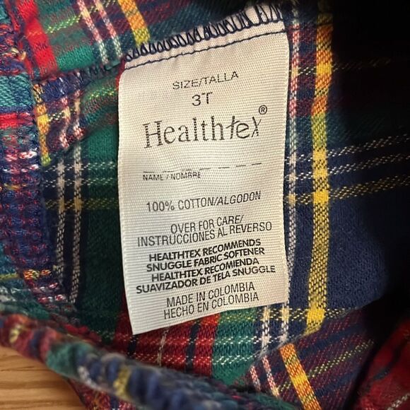 VINTAGE HEALTHTEX GIRLS SIZE 3T PLAID PANTS - Picture 6 of 7